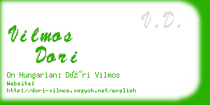 vilmos dori business card